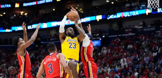 NBA: Basketballstar LeBron James und die Lakers zittern sich in die Playoffs