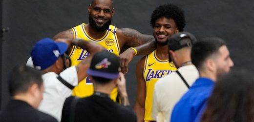 LeBron und Bronny James bei den Los Angeles Lakers: Vater und Sohn in einem NBA-Team